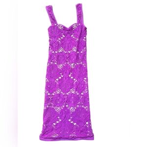 Intimately Free People Crochet Sundress Purple/Pink Size XS/S